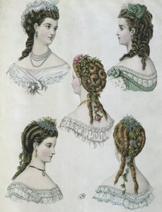 Frisyrer, illustration från 
