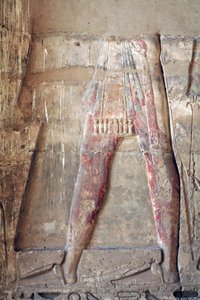 Relief av solguden Ra Begravningsplatsen Siptah, KV47, ca 1200-1100-talet. före Kristus