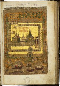 De heliga Zosimas och Savvatiy av Solovkis liv, 1596-1598