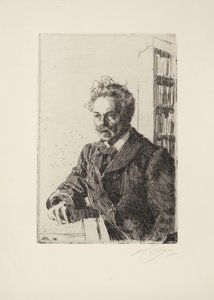 August Strindberg, 1910 av Anders Leonard Zorn