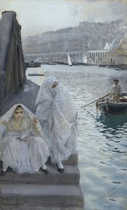 Från Algiers hamn par Zorn, Anders Leonard (1860-1920). Akvarell på papper, storlek: 67x41 av Anders Leonard Zorn