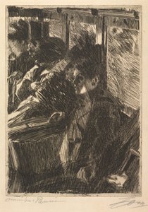 Omnibus, 1892. av Anders Leonard Zorn