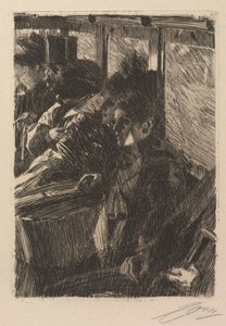 Omnibus, 1892. av Anders Leonard Zorn