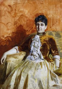 Porträtt av Lisen Lamm, 1885 av Anders Leonard Zorn