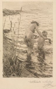 Först, 1890. av Anders Leonard Zorn