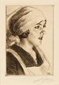 Studie av en kvinna av Anders Leonard Zorn