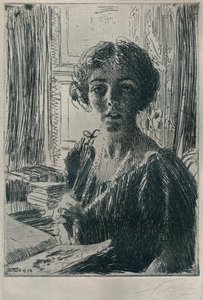 Kronprinsessan Margareta av Sverige, 1914 av Anders Leonard Zorn
