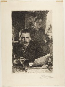 Zorn och hans hustru av Anders Leonard Zorn
