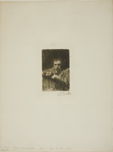 En målare-etsare (självporträtt) av Anders Leonard Zorn