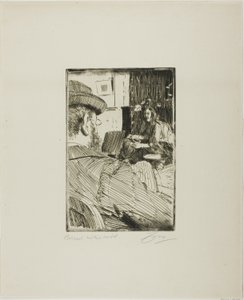 Albert Besnard och hans modell av Anders Leonard Zorn