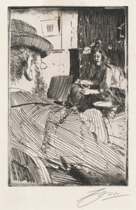 Albert Besnard och hans modell av Anders Zorn