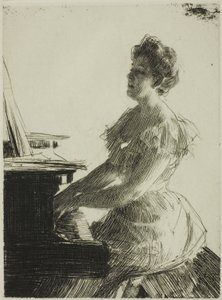 Vid pianot av Anders Leonard Zorn