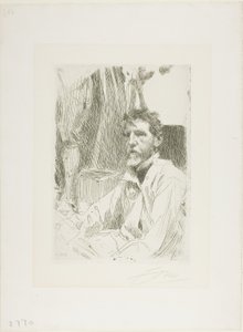 August Saint Gaudens I av Anders Leonard Zorn
