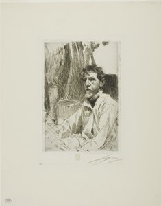 August Saint Gaudens I av Anders Leonard Zorn
