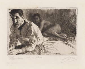 Augustus Saint-Gaudens av Anders Zorn