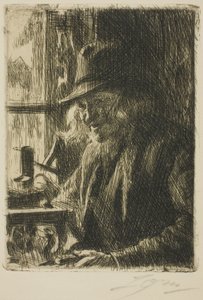 Bosl Anders, Klockare på Mora av Anders Leonard Zorn