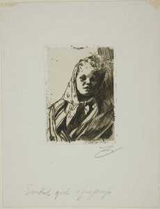 Dalarisk bondkvinna av Anders Leonard Zorn