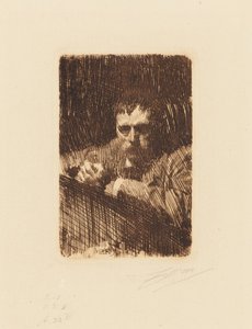 Gravör. Självporträtt av Anders Zorn