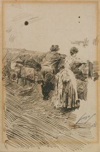 Fiskare i St Ives av Anders Zorn