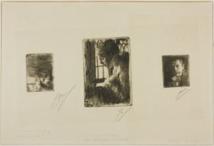 Flickhuvud; Bondeflicka vid fönster; Anders Zorn