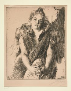 Maja Von Heijne (Monc Ljunglor) av Anders Leonard Zorn