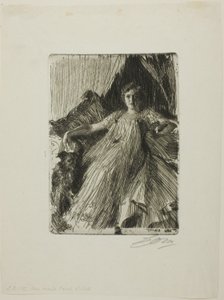 Maud Cassel (Mrs Ashley) av Anders Leonard Zorn