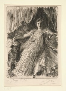 Maud Cassel (Mrs Ashley) av Anders Leonard Zorn