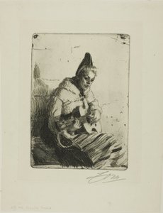 Gamla Ballad II av Anders Leonard Zorn
