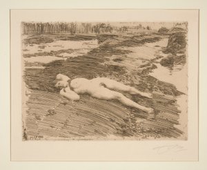 På sanden av Anders Leonard Zorn