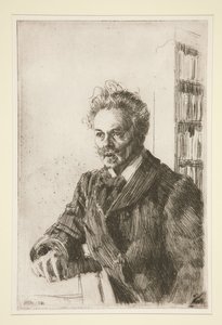 Porträtt av August Strindberg av Anders Zorn