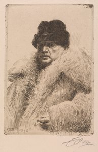 Självporträtt av Anders Leonard Zorn