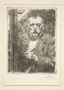 Självporträtt av Anders Leonard Zorn