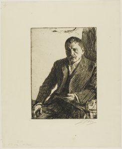 Självporträtt 1904 II av Anders Leonard Zorn