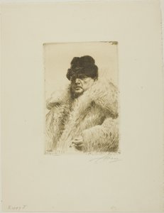 Självporträtt 1916 av Anders Leonard Zorn