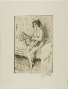 Gitarrspelaren av Anders Leonard Zorn