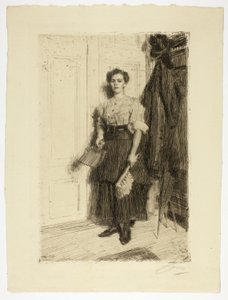 Den nya hembiträdet av Anders Leonard Zorn