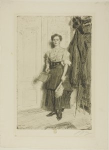Den nya hembiträdet av Anders Leonard Zorn