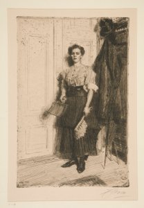Den nya hembiträdet av Anders Leonard Zorn