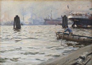 Hamburgs hamn av Anders Zorn