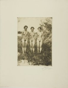 Tre systrar av Anders Leonard Zorn