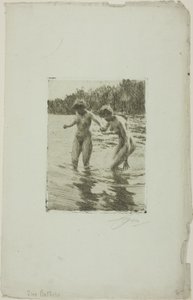 Två badande av Anders Leonard Zorn