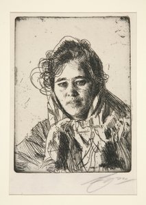 Ung flicka från Mora (Krakberg av Anders Leonard Zorn