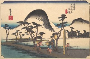 Hiratsuka, Nawate eller? 1834. , mygga. 1834. av Ando Hiroshige