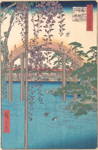 I Kameido Tenjin Shrine Compound, 1856., 1856. av Ando Hiroshige