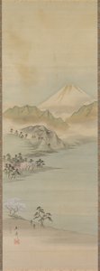 Lake Suwa, 1800-talet. av Ando Hiroshige