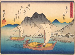 Maisaka, från serien The Fifty-three Stations of the Tokaido Road, tidigt 1900-tal. av Ando Hiroshige