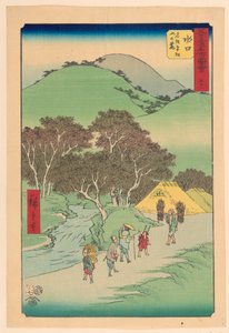 Minakuchi: Berömda tallar vid foten av Hiramatsu (Minakuchi, vid foten av Hiramatsu Yama) grad av Ando Hiroshige