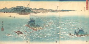 Forsar vid Naruto, 1857., 1857. av Ando Hiroshige