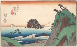Seven-ri Beach, provinsen Soshu. av Ando Hiroshige