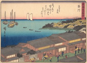 Shinagawa, från serien The Fifty-three Stations of the Tokaido Road, tidigt 1900-tal. av Ando Hiroshige